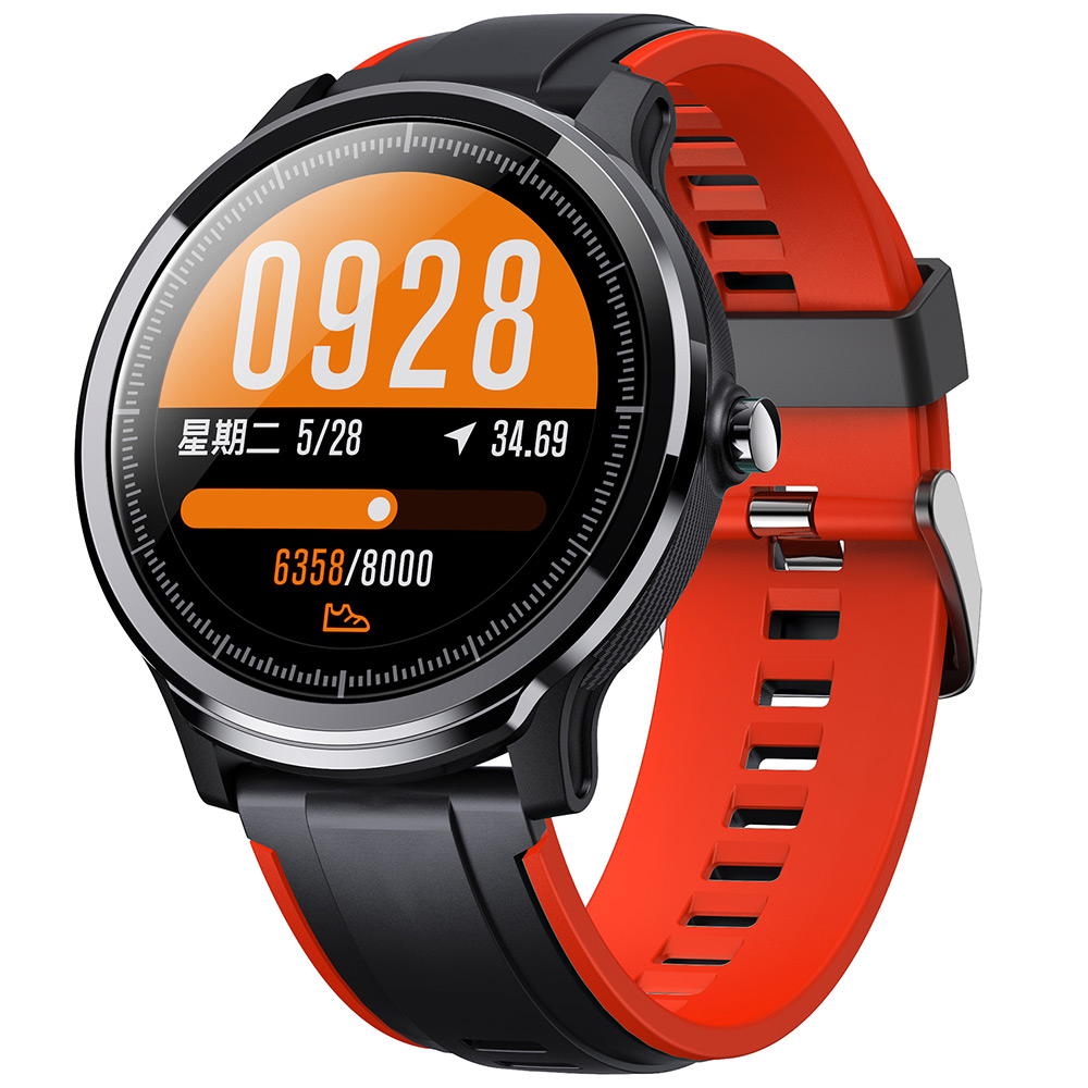 

Смарт часы Lemfo SN80 Black-Red звонки через Bluetooth