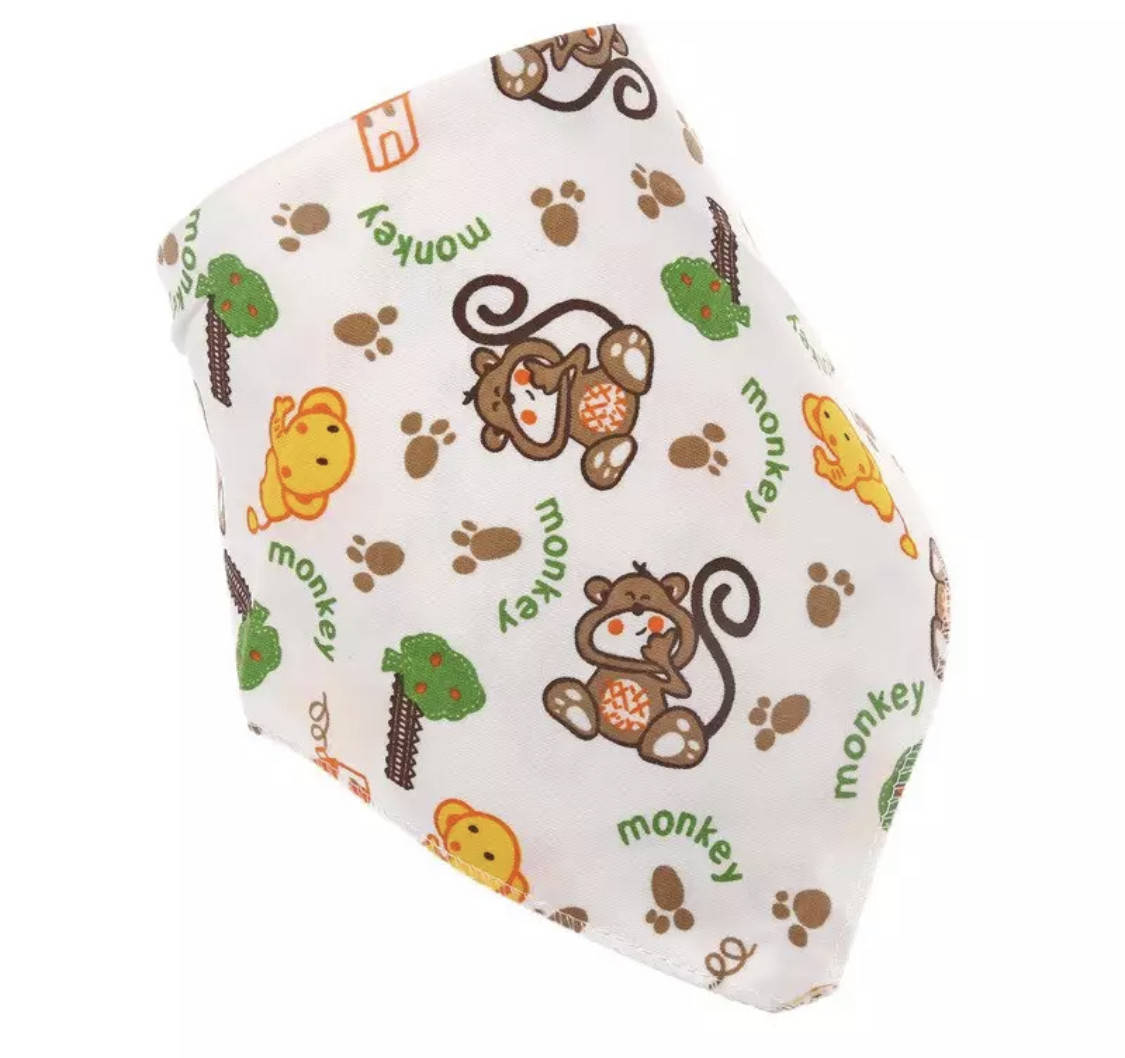 

Детские хлопковые слюнявчики высокого качества желтый с собачками, Разные цвета