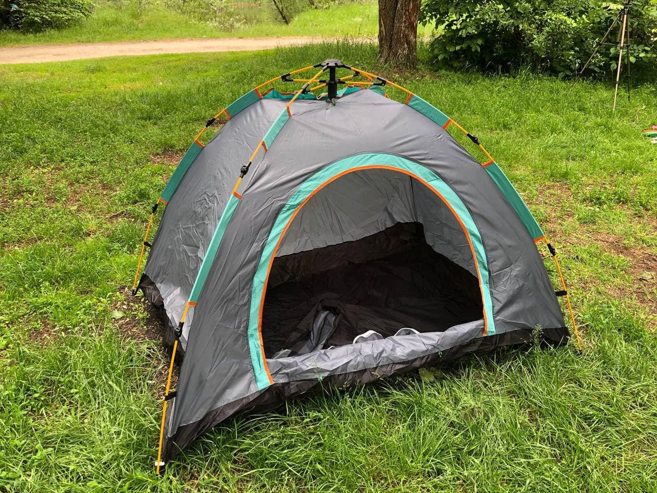 

Палатка туристическая автоматическая 2 х 1.5 м tent auto best 1 серая