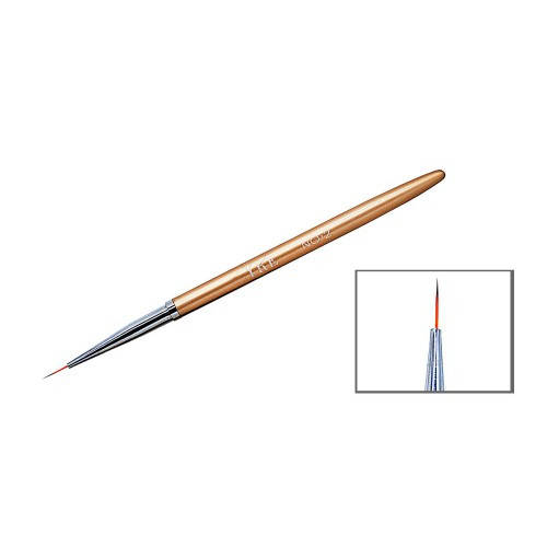 

Кисточка для рисования тонких линий золотая - Кисть для ногтей NO-02YRE тонкая волосок