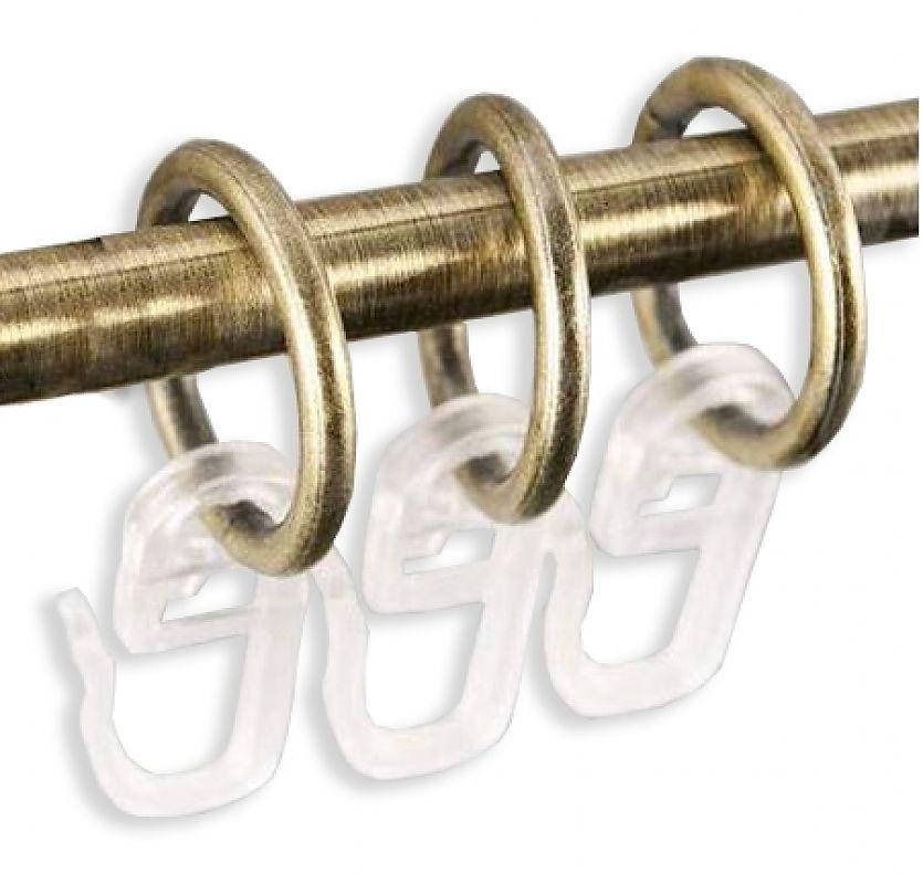 

Кольцо с крючком для кованого карниза 16 мм