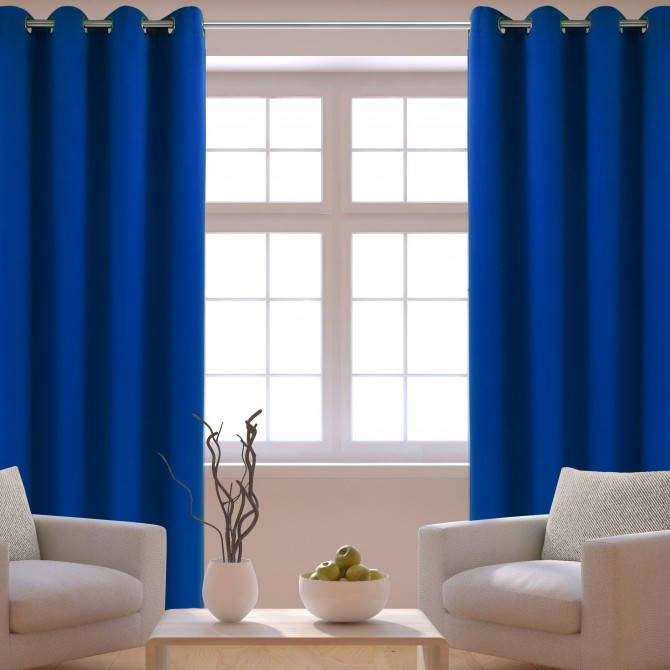 

Штора HEAVEN на люверсах 140*250 404-15 волошковий