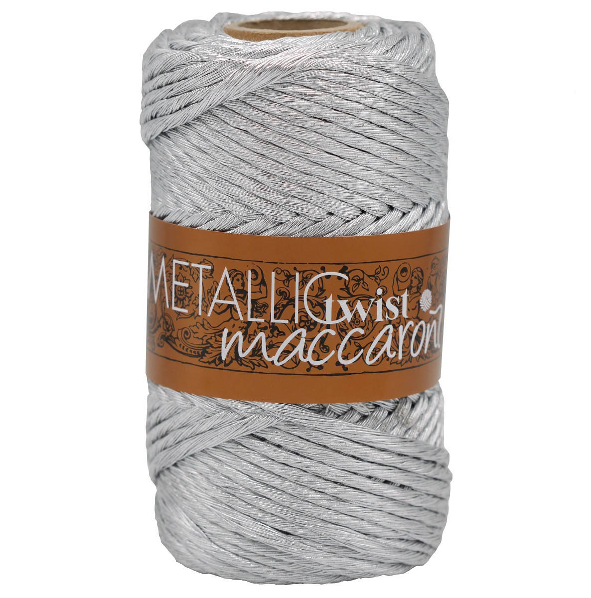 

Хлопковый Шнур для макраме Metallic Twist Maccaroni,серебряный