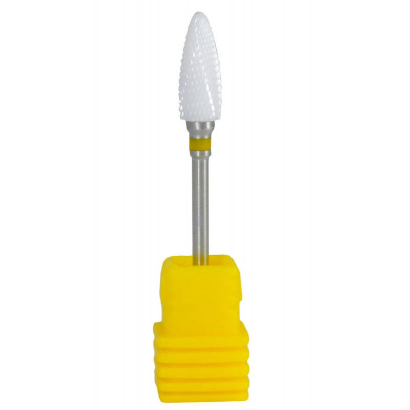 

Фреза керамическая "кукуруза" желтая премиум, Белый