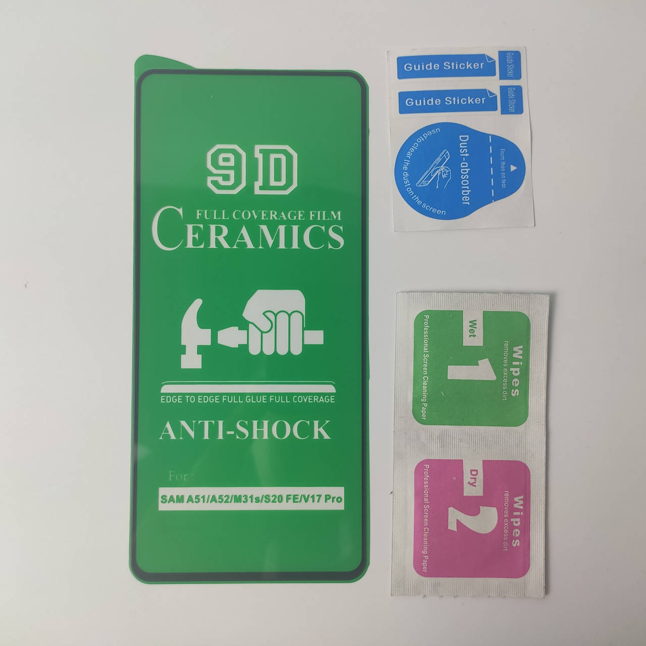 

Гибкое Защитное стекло для Samsung A51 A515 Ceramics 9D на весь экран телефона Керамическое Черный