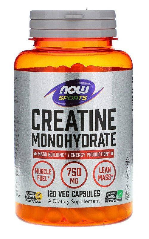 

Now Foods Creatine Monohydrate 750 mg 120 veg caps