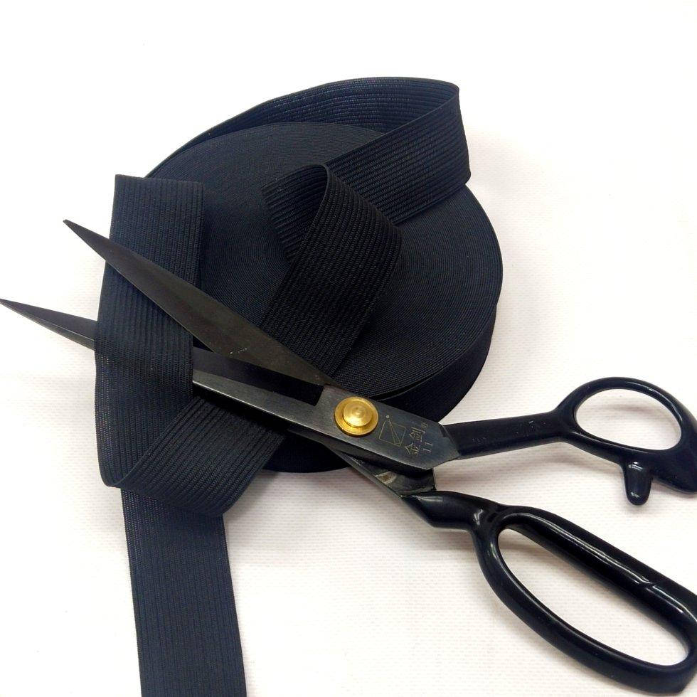 

Отрез кратно 1 м. резинка для шитья 3,5 см. Черная (СИНДТЕКС-0842), Черный