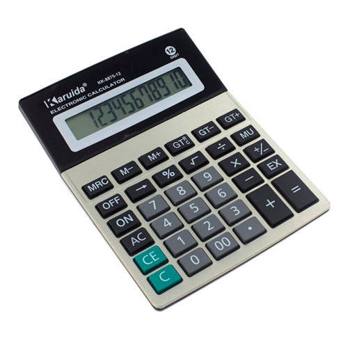 

Калькулятор настольный бухгалтерский 18x14см 12-разрядный KK-8875-12