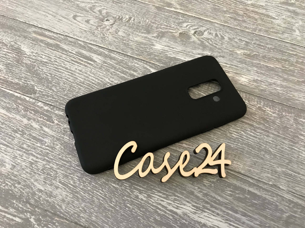 

TPU чехол накладка Candy для Samsung Galaxy A6 Plus 2018 (6 цветов) черный