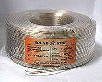 

Кабель акуст. 2х14\0,12мм CU (0,16мм.кв), диам-2,0x4,0мм, прозр., 100м