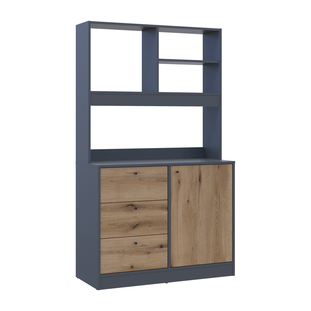 Міні-кухня Doros Лея Графіт/Дуб Евок ДСП 100х43х171 (81359336) 7