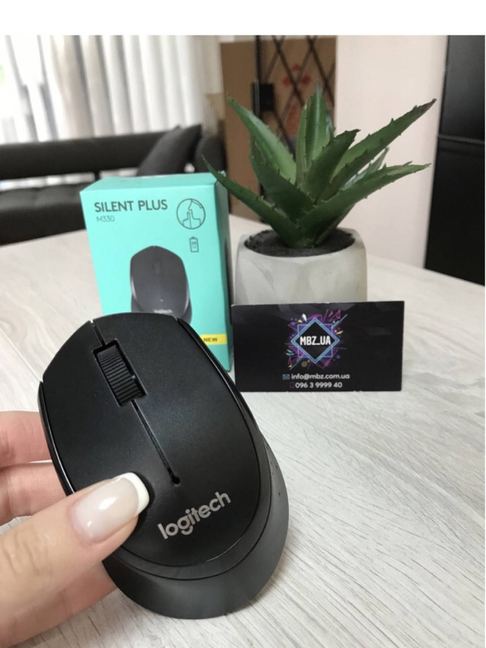 

Бездротова мишка Logitech M330 чорна комп‘ютерна, Черный