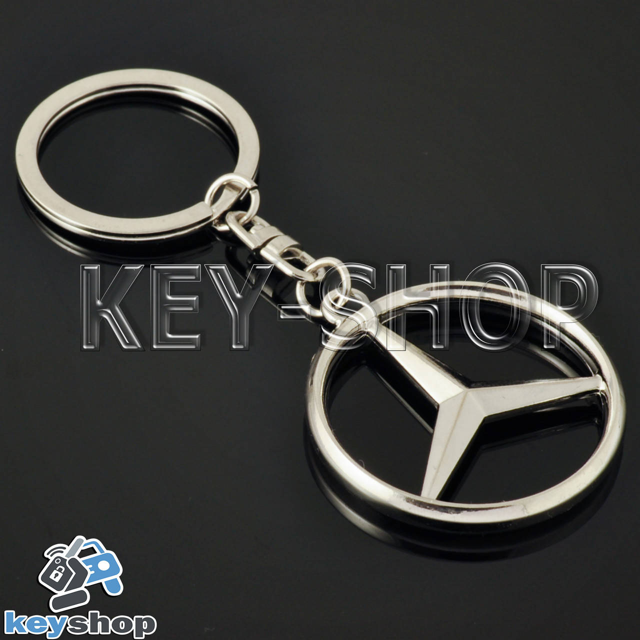 

Брелок для авто ключей Mercedes (Мерседес) металлический