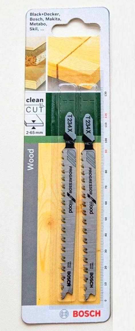 

Пилка для лобзика Bosch T234X Progressor for Wood. (2шт).