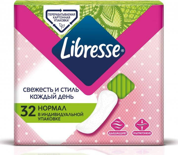 

Прокладки щоденні Libresse Daily Fresh 32шт Normal