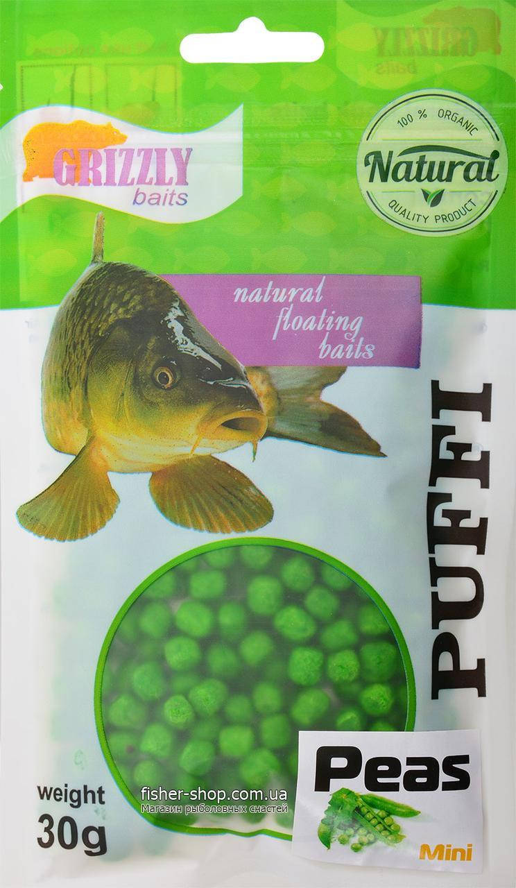 

Наживка GRIZZLY Puffi мини 30 гр. горох