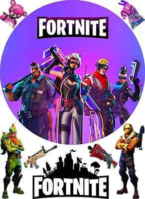 

Вафельная картинка Фортнайт А4