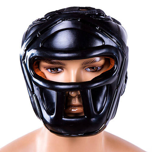 

Шлем для бокса Everlast с маской | Боксерский шлем с бампером размер L черный