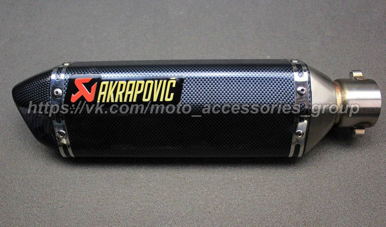

Прямоточный глушитель (прямоток) Akrapovic Hexagonal Carbon на мотоцикл