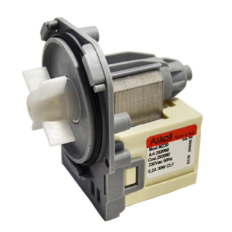 

Насос Askoll M220 30W для стиральной машины Zanussi, Electrolux (фишка сзади) 292090