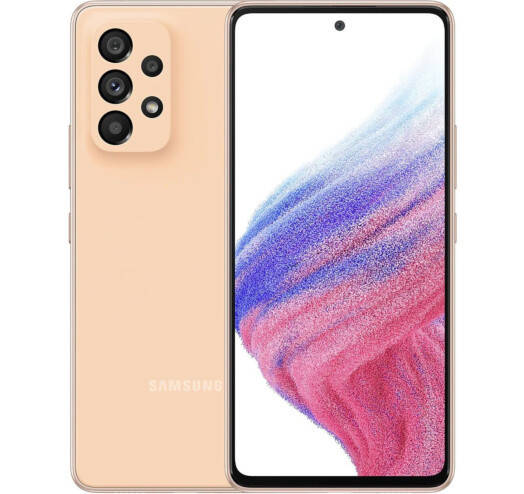 

Смартфон Samsung Galaxy A53 5G 6/128GB Peach (SM-A536BZON) EU, Персиковый