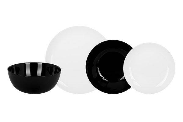 

Столовий сервіз Luminarc Diwali Black&White 4360 19 предметів