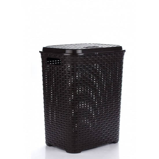 

Корзина для белья KP0778BR , ротанг 40л, коричневая, 40*32,5*50см, Коричневый