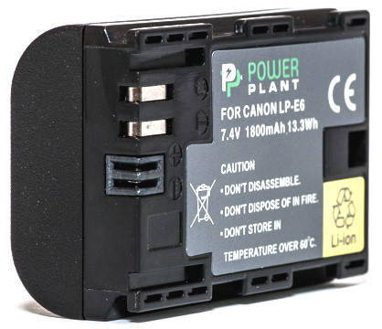 

Аккумулятор PowerPlant Canon LP-E6 Chip 1800mAh