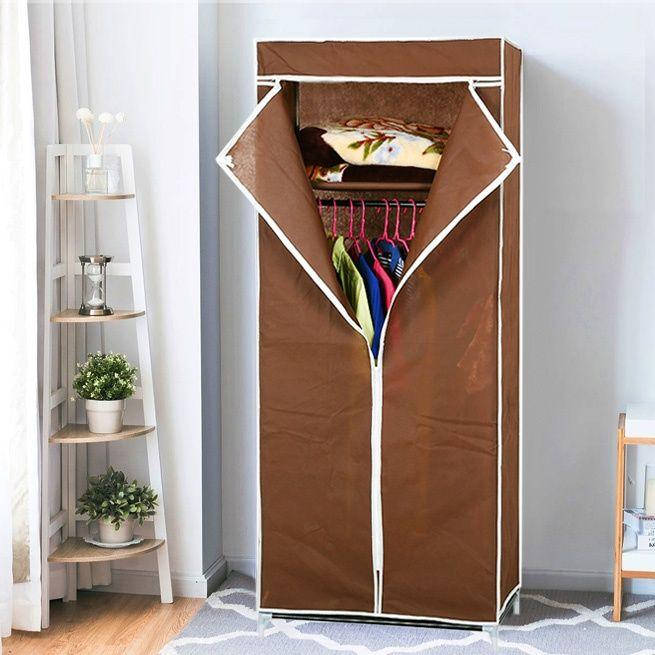 

Складной тканевой шкаф для вещей и обуви Storage Wardrobe 8870 на 1 секцию, Коричневый