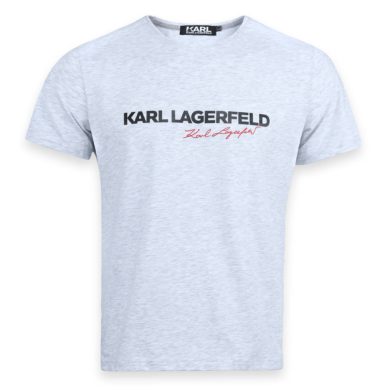 

Футболка мужская бел меланж KARL LAGERFELD с принтом №2 Ф-10 WHTGRI M(Р) 20-836-020