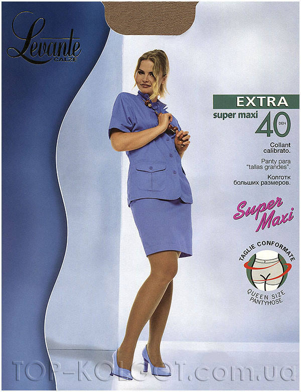 

Колготки большого размера LEVANTE Extra 40 Super Maxi 6/7, DORE (цвет загара)