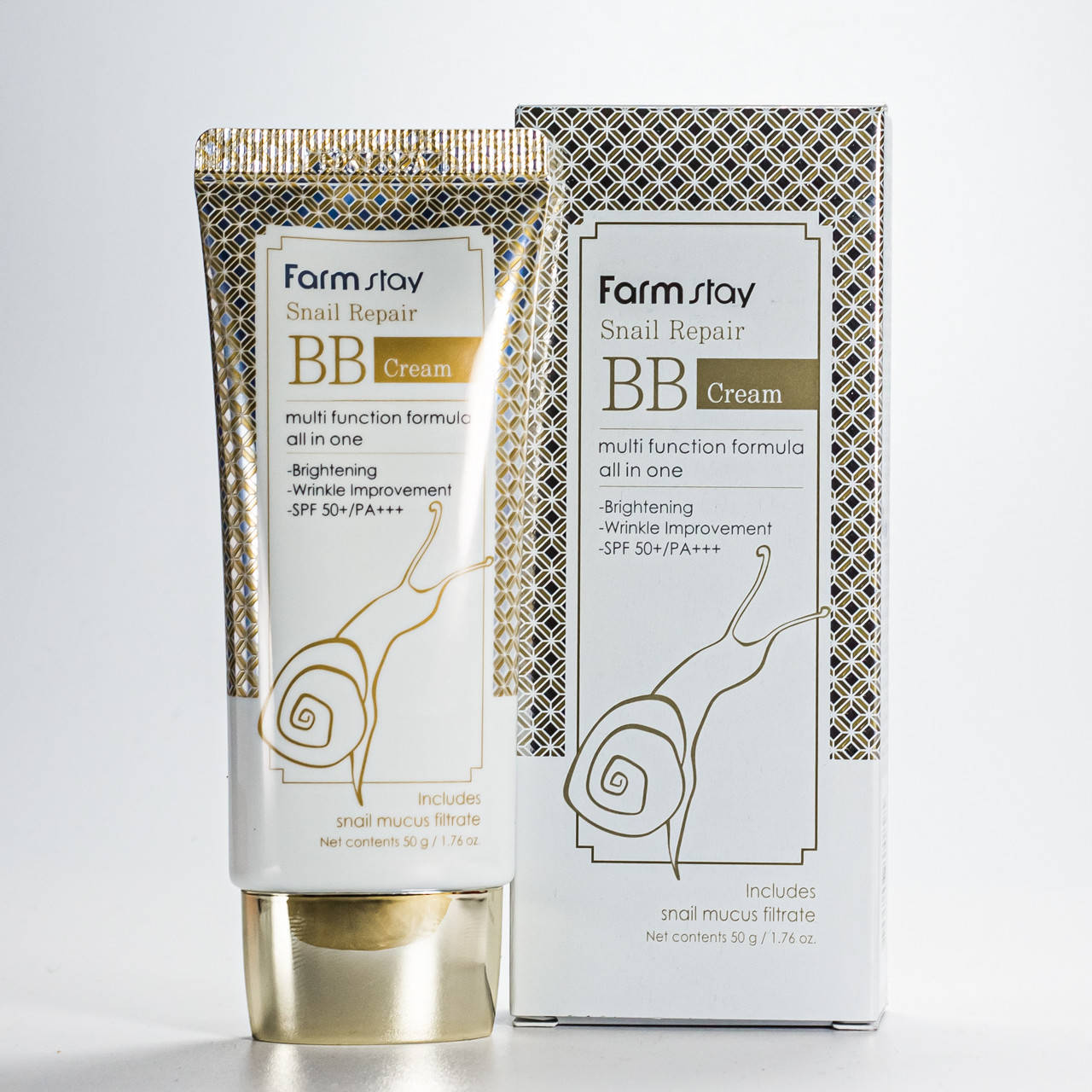 

Восстанавливающий BB-крем с муцином улитки Farmstay Snail Repair BB Cream SPF 50