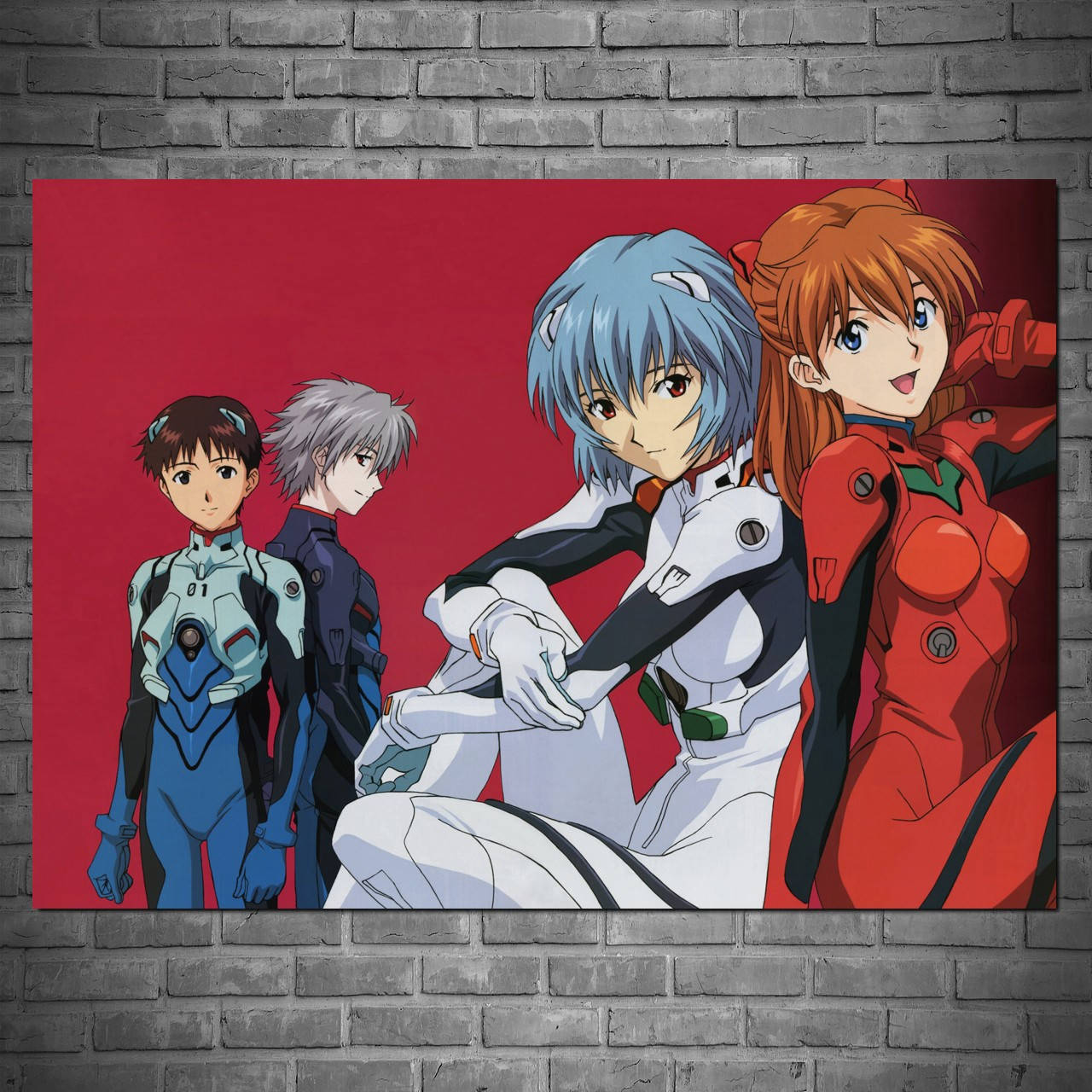 

Плакат "Евангелион, Рей, Аска, Синдзи и Каору, Neon Genesis Evangelion" (артикул 5038)