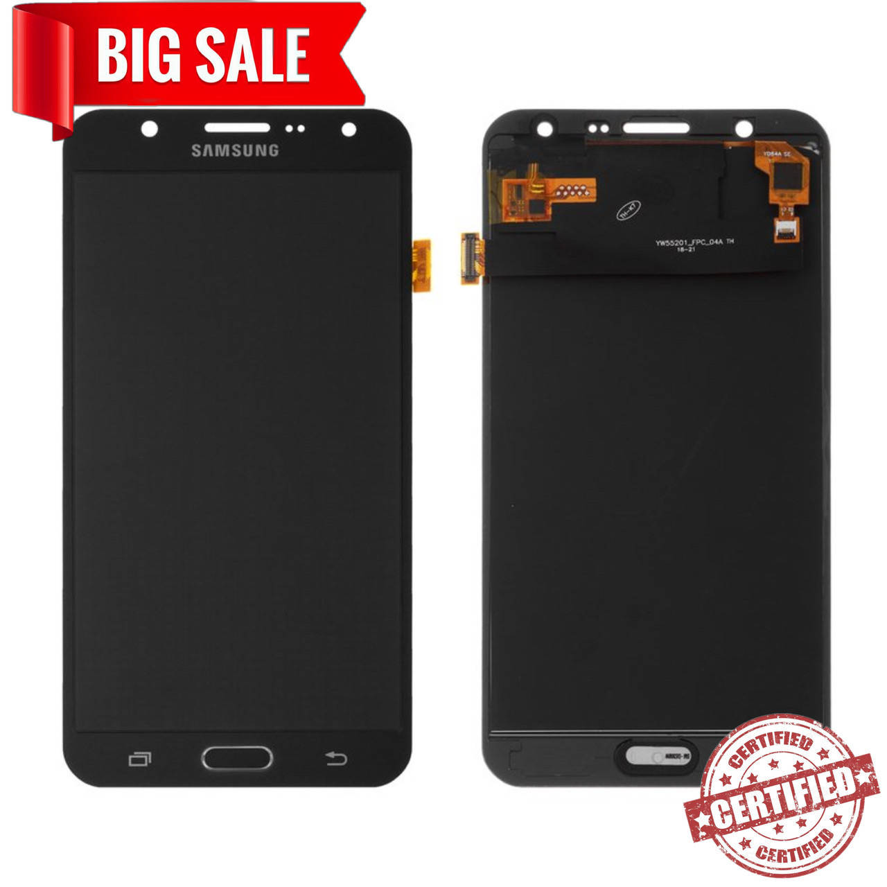 

Модуль (сенсор+дисплей) Samsung J700F/DS Galaxy J7,J700H/DS ,J700M/DS З РЕГУЛЮВАННЯМ ЯСКРАВОСТІ чорний, Черный