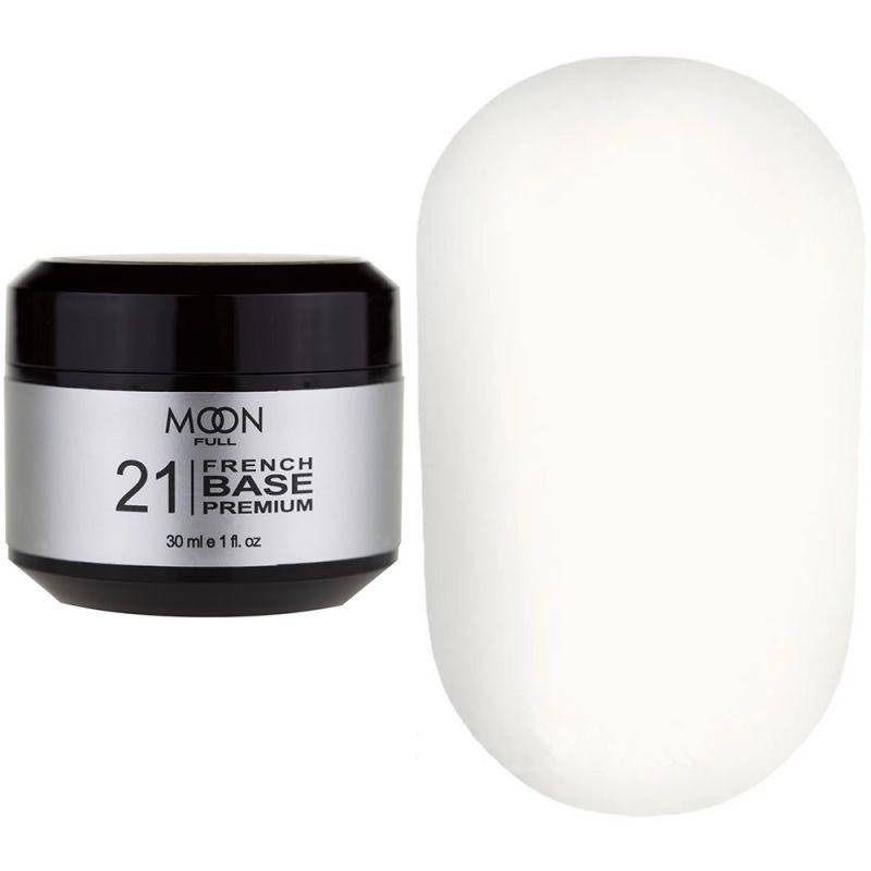 

База MOON FULL Baza French Premium №21 молочно-белый, 30 мл