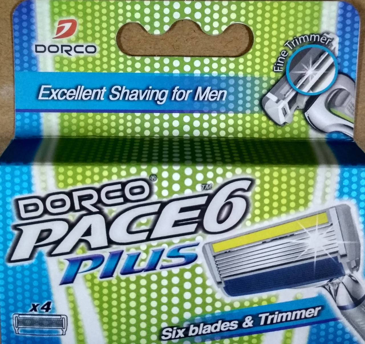 

Чоловічі Картриджі для гоління DORCO PACE 6 PLUS (з Тримером) (4шт)