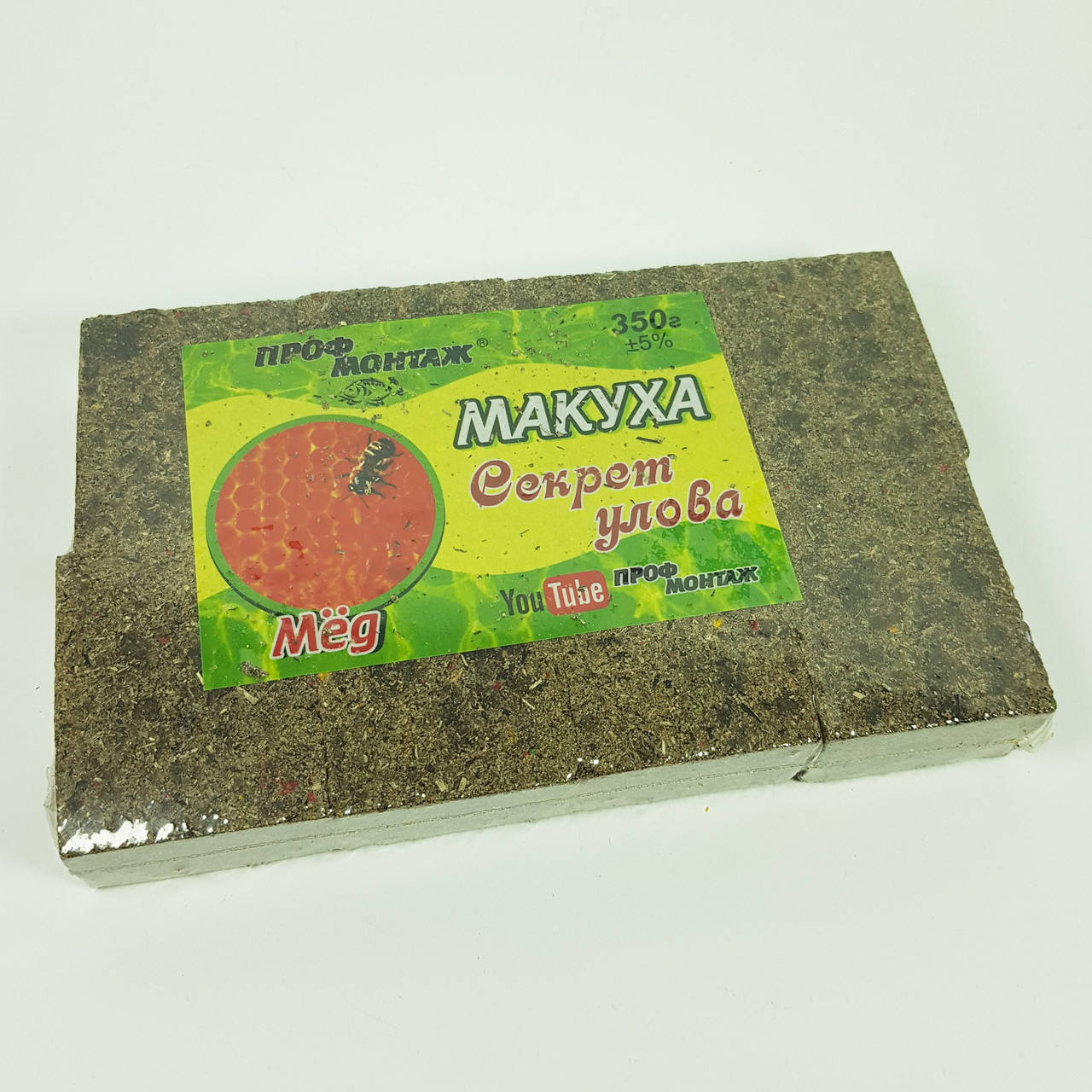 

Макуха для рыбалки в брикетах ПрофМонтаж 350г (мёд)