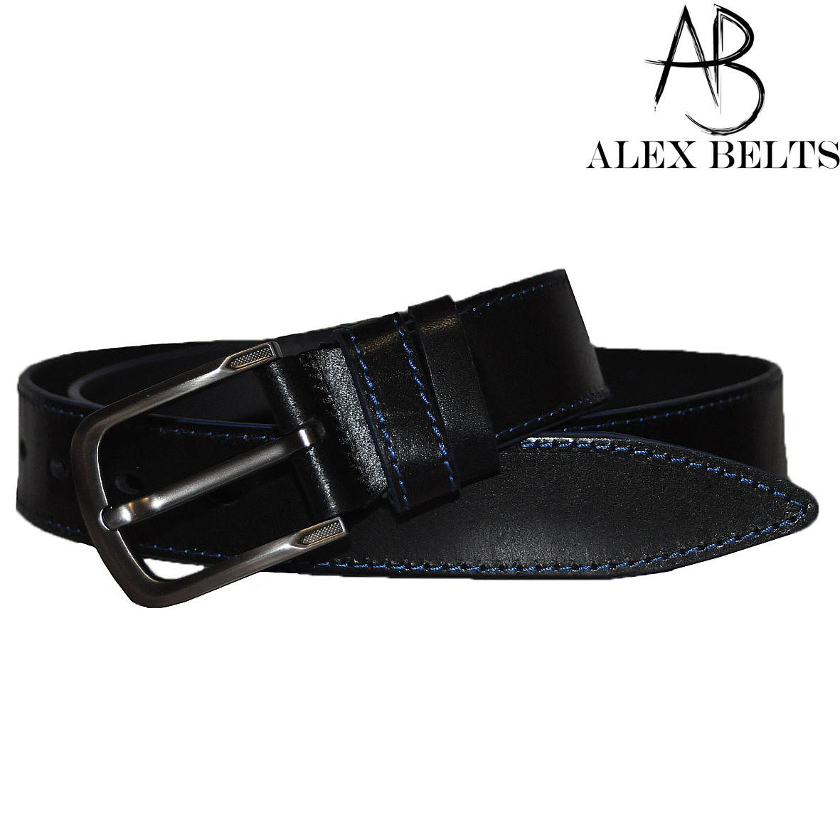 

Ремень мужской джинсовый (черный) кожа 40 мм - купить оптом в Одессе