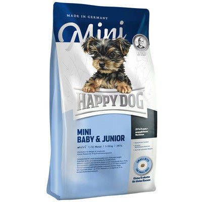 

Happy Dog Mini Baby & Junior 4кг корм для щенков с 4-й недели до 12 месяцев