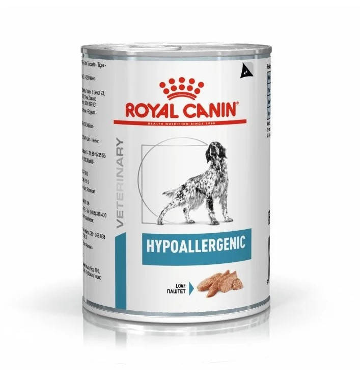 

Royal Canin Hypoallergenic (Роял Канин Гипоалердженик) влажный корм для собак при аллергии на корма
