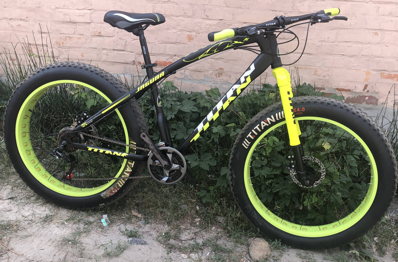 

Велосипед фэтбайк алюминиевый Mbike Jaguar 26/4.0 внедорожник (fatbike)