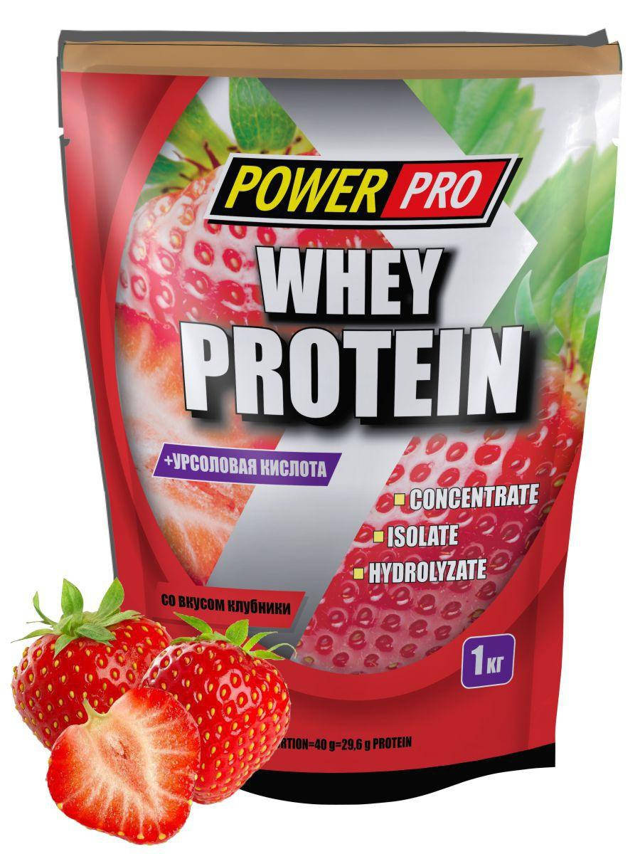 

Протеин сывороточный (Whey Protein) 1 кг со вкусом клубники