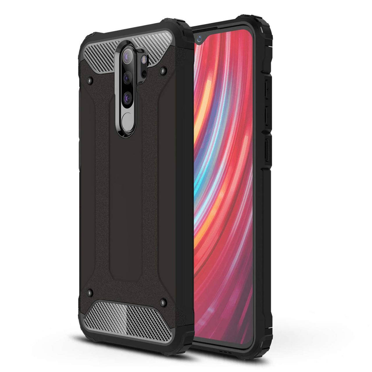 

Чехол Guard для Xiaomi Redmi Note 8 Pro противоударный бампер Black