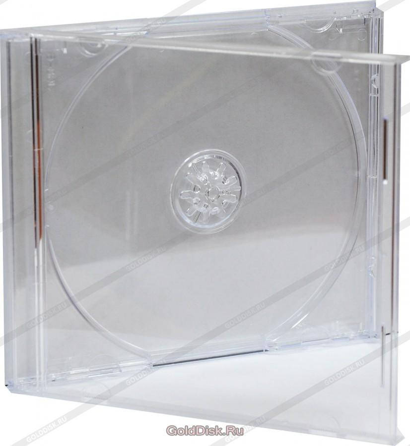 

Коробка Бокс для 1-CD диска Jewel Сlear case, прозрачный трей