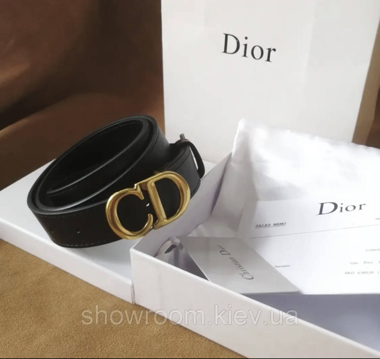 

Женский ремень Dior в подарочной упаковке, Черный