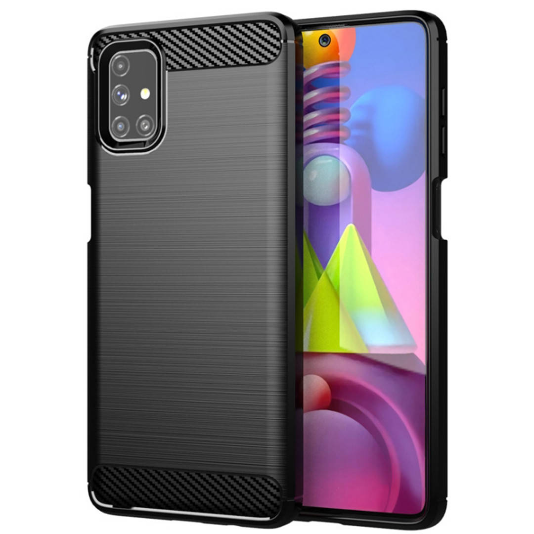 

Противоударный чехол для Samsung Galaxy M51 (SM-M515), Rugged Carbon, черный