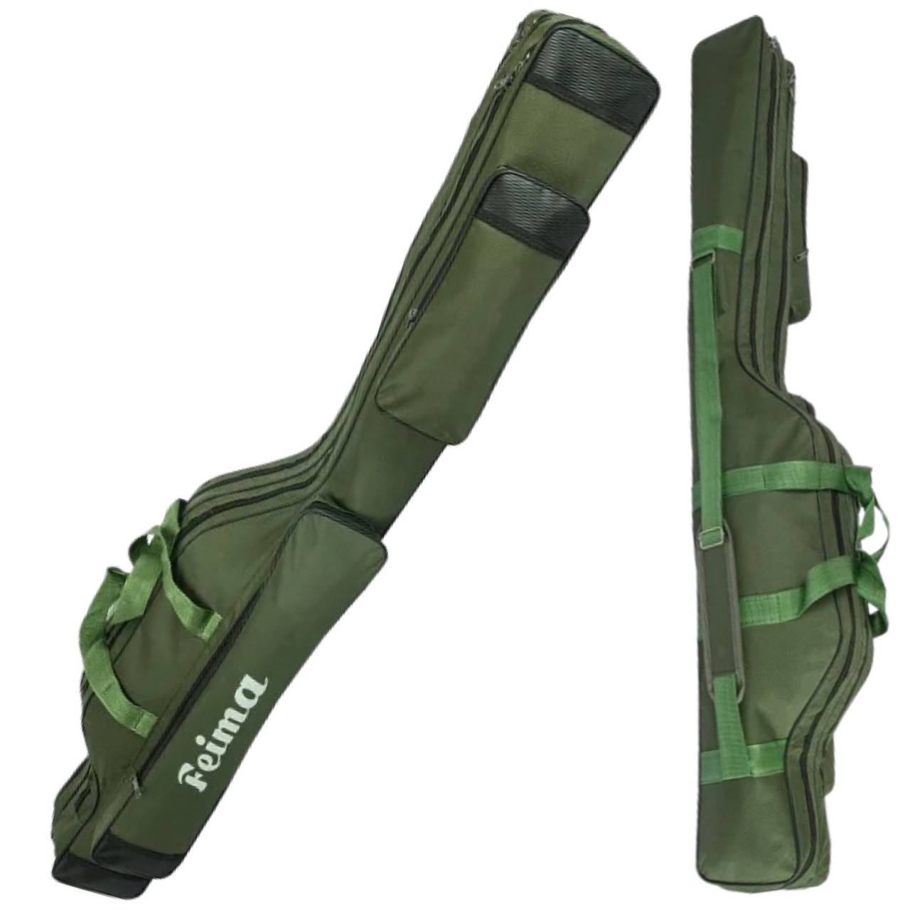 

Чехол рыболовный Feima для хранения и перевозки удилищ на 2 секции + 2 кармана (100 / 135 / 150 см.)