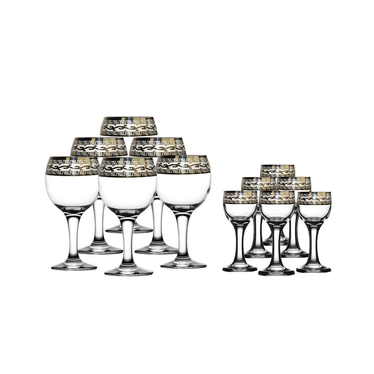 

Набор бокалов и рюмок ОСЗ Версаче 12 предметов (GE08-411/134)