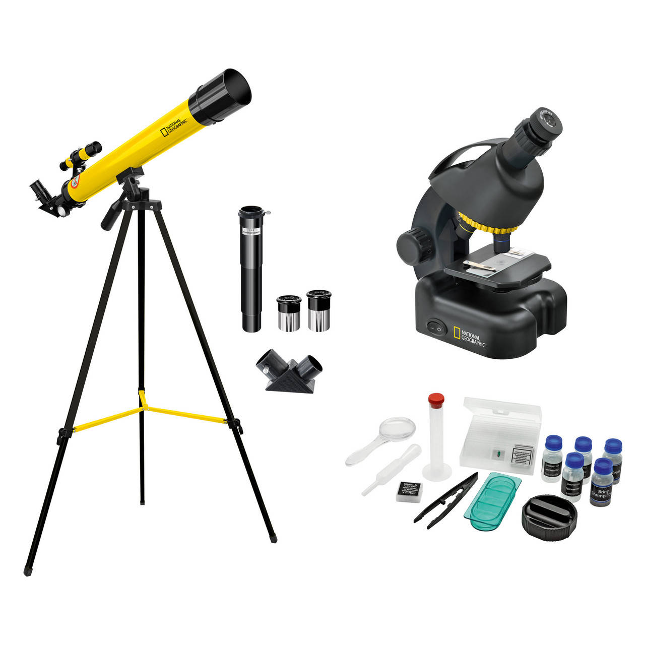 

Микроскоп National Geographic Junior 40x-640x + Телескоп 50/600 (9118300)