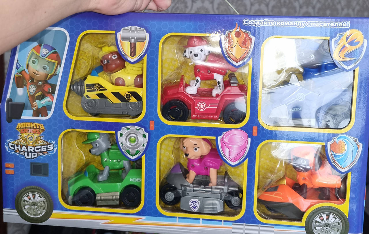 

Игровой набор фигурок на транспорте Щенячий патруль